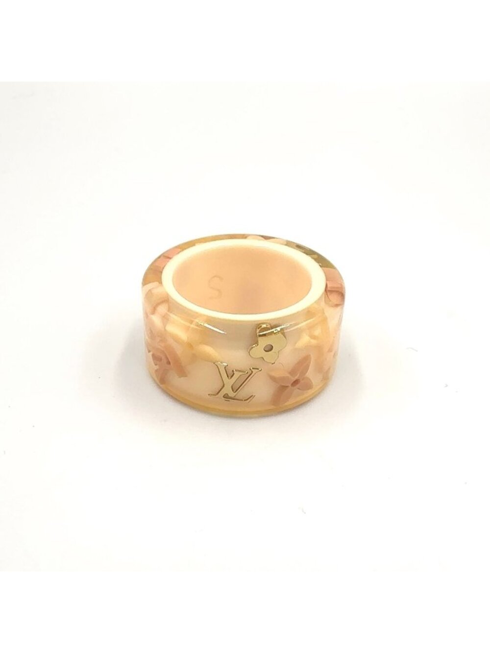 Louis Vuitton Bague Farandole Resin Ivory Pink Ring